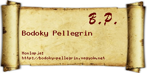 Bodoky Pellegrin névjegykártya